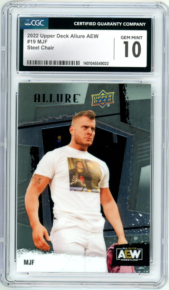 2022 Upper Deck Allure AEW MJF #19 Steel Chair CGC 10 Gem Mint ! - Image 1 of 1