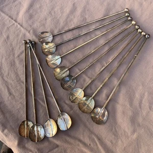 12x Cocktaillöffel Art Déco antik alt versilbert vintage Dessertlöffel Löffelset - Bild 1 von 11