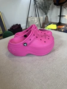 Crocs Bella Clog, Electric Pink, Women’s Sz 4 (EU 33-34), NWT - Picture 1 of 9
