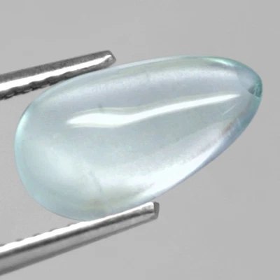 1,80 quilates Piedras preciosas naturales aguamarina océano azul pera cabujón Brasil encantador Foto 1 de 4