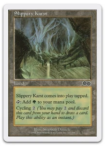 Slippery Karst #327 (LP) Anthologies ATH Magic MTG - Picture 1 of 2