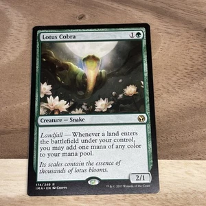 MTG Lotus Cobra Iconic Masters Magic IMA (174/249) Green Snake Rare English - Picture 1 of 1