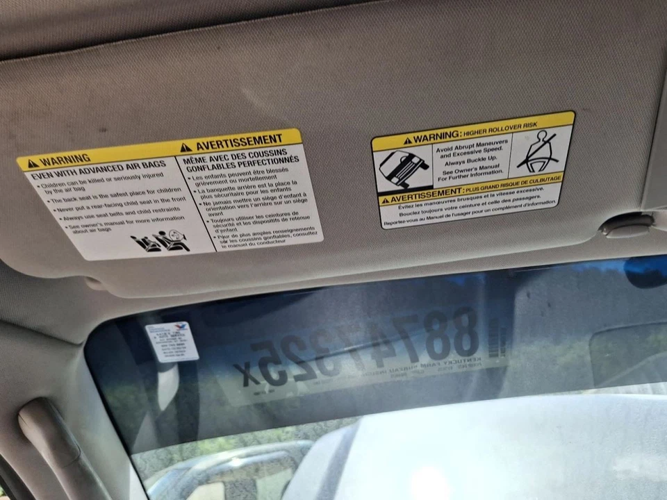 Nissan Armada 2011 conductor parasol izquierdo bronceado iluminado usado 3536129 Foto 1 de 1