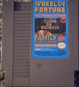 GameTek Wheel of Fortune: Family Edition NES NTSC-U/C E Trivia Game Show 1990