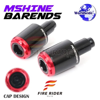 MSHINE Red Aftermarket Bar Ends For Ducati Monster 937cc / SP 25 24 23 22 21 - Image 1 of 4