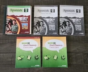 Abeka Spanish 1 Teacher, Oral, Text & Quiz/Test Keys & Student Oral-10-12 Grade - Picture 1 of 24