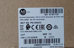 NEW Factory Sealed 2080-LC30-24QWB Micro830 24 I/O Controller - Picture 1 of 3
