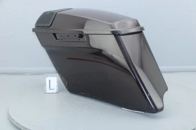 2019 Harley Street Glide CVO Left Saddlebag + Speaker Lid BLACK FOREST #4000 - Image 1 of 4