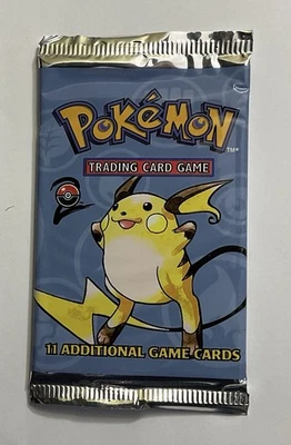 Pokemon Base Set 2 1999 Booster Pack lacrado de fábrica WOTC Raichu Artwork - Imagem 1 de 2