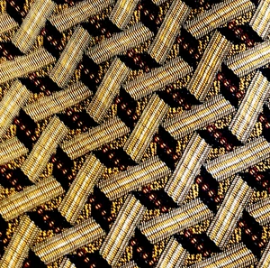 Ferrell Reed City of London Tie Vtg Gold Coins Bank English Silk Brown Academia - Picture 1 of 7