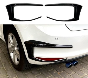 Rear Bumper Splitter For VW Golf MK7 R GTD  2013-2016 GLOSS BLACK - Picture 1 of 4