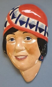 a131 Kevin Francis Clarice Cliff Wall Mask By Douglas V. Tootle 139/500 - Picture 1 of 2