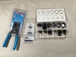Snap Ring Assortment,  Channel Lock Snap Ring Tool (907) and extra tips  R1L7B1 - Picture 1 of 1