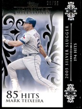 2008  Topps Moments & Milestones #123-85 Mark Teixeira Black  Texas Rangers