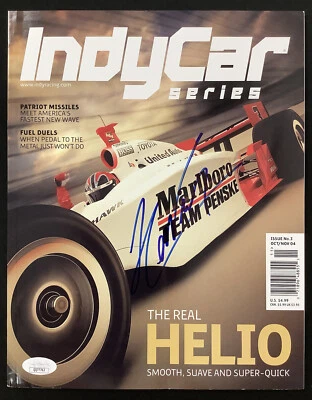 Helio Castroneves Signed IndyCar Series Mag Oct2004 Racing Indy500 CART Auto JSA - Image 1 of 3
