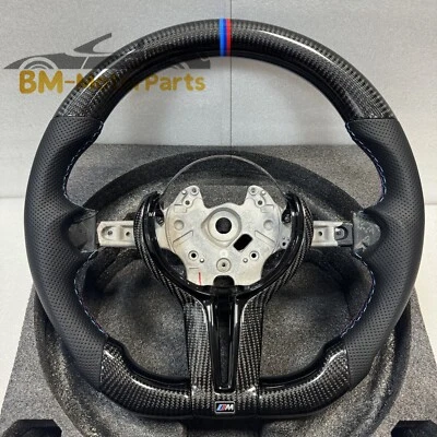 Carbon Fiber Steering Wheel Fits for BMW F30 F31 F32 F33 F34 F36 F22 F23 M2/3/M4 - Image 1 of 4