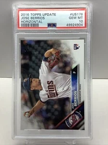 2016 TOPPS UPDATE JOSE BERRIOS HORIZONTAL #US176 RC PSA 10 GEM MT - Photo 1 sur 2