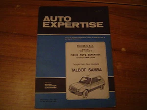 REVUE TECHNIQUE auto expertise TALBOT SAMBA - Imagen 1 de 1