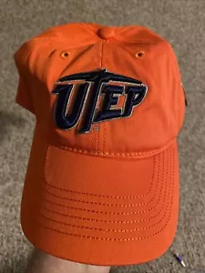 NCAA UTEP MINERS Ouray Gorra Naranja Ajustable Nueva Con Etiquetas - Imagen 1 de 4