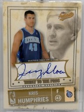 2004 Fleer Authentix /200 Kris Humphries Jerry Sloan ( Autograph) Rookie Auto RC