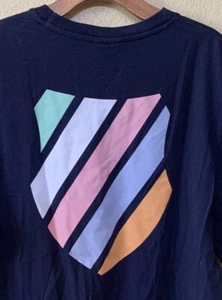 LRG x K-Swiss Collaboration Mens Navy T-Shirt Size L - Picture 1 of 7