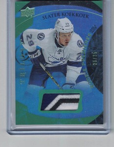 2015-16 Upper Deck Trilogy Rainbow Green #152 Slater Koekkoek Patch 26/35 