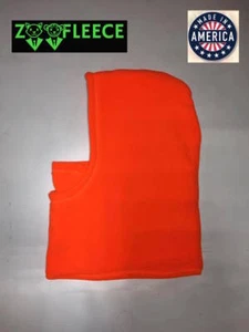Máscara de esquí ZooFleece cara naranja caza de nieve caza adulto pasamontañas - Imagen 1 de 6