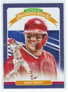2020 Donruss #9 MIKE TROUT * Los Angeles Angels * DIAMOND KINGS