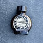 VTG 1930s Smelling Salts Glass Brown Bottle Leather Pouch Mackenzie Anti-Catarrh