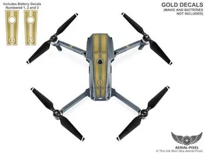 DJI Mavic Pro Racing Stripes With Battery Decals Number #1-3 Sticker Skin - Picture 1 of 18