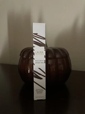 Laura Geller Bravo Brows Soft Pencil + Brush Dark Brown NIB - Image 1 of 3
