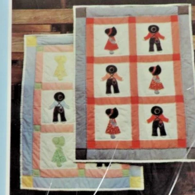 Yours Truly Sunbonnet 婴儿床被子/枕头贴花图案 #3909 — 第 1/3 张图片