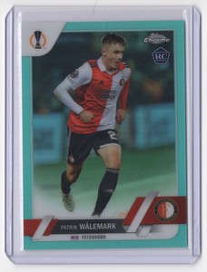 2022 Topps Chrome UEFA Club Competitions Aqua Refractor Patrik Wålemark Rookie