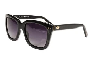 Cole Haan C16144 10NR Women's Large Polarized Designer Sunglasses Black / Purple - Picture 1 of 4
