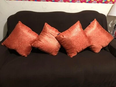 Lot of 4 Bed Couch Sofa Cushion Throw Pillows Foto 1 de 4