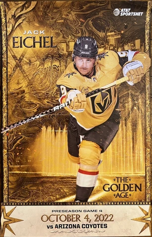 VEGAS GOLDEN KNIGHTS STANLEY CUP 2023 GAME POSTER  JACK EICHEL Cover