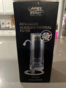 APEX MR-1050 Countertop Water Filter 5 Stage pH Alkaline Reduces Chlorine Clear - Picture 1 of 2