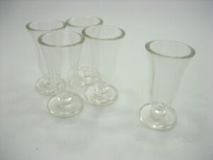 5 Acrylic Ice Cream Parfait Glass Dollhouse Miniatures 1:6 Supply 12506