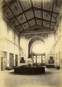 France Auvvergne La Bourboule Thermes Entry Hall Old Photo 1890 - Imagen 1 de 3