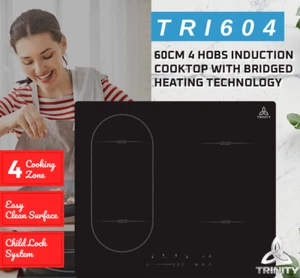 Trinity TRI604 4 Burner 60cm Width Built-in Induction Cooktop AUS POST - Picture 1 of 12