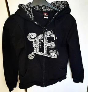 Emily The Strange Comic Debris Sweatjacke Hoodie Kapuzenjacke Schwarz TopZustand - Bild 1 von 12
