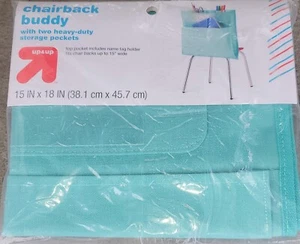 Up & Up Chairback Buddy w/Two Heavy-duty Storage Pockets - Seafoam Green - NEW - Picture 1 of 1