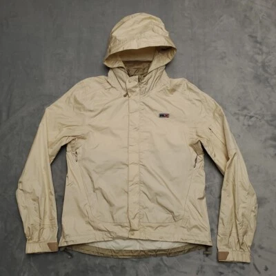 Chaqueta cortavientos Polo Sport RLX para mujer M amarillo pálido con capucha ventilada empaquetable Foto 1 de 4