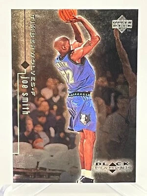1999 NBA Upper Deck Black Diamond Single Card 55 Joe Smith Timberwolves - Image 1 of 2