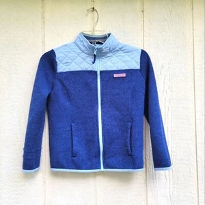 kids vineyard vines boy girl blue zipup jacket - Picture 1 of 5