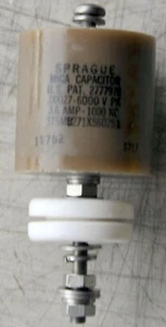 Sprague High-Voltage Mica Transmitting Capacitor, 270 pF @ 6KV, 3.6 Amps @ 1 MHz - Picture 1 of 6