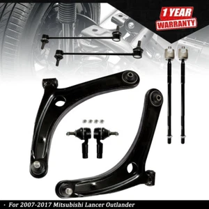 8Pcs For 2007-2017 Mitsubishi Lancer Front Control Arm Ball Joint Suspension Kit - Foto 1 di 8