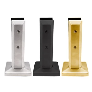 Grifo ajustable cuadrado de acero inoxidable a vidrio de 3/8"-3/4" de espesor - 8" de altura - Imagen 1 de 62