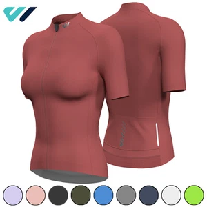 Wulibike Radtrikot Damen Kurzarm Fahrradtrikot Schnelltrocknend Leichtgewichtig - Bild 1 von 86