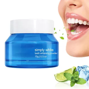 Teeth Whitening Powder Oral Hygiene Brightening Powder Stains Plaque Remover - Picture 1 of 12